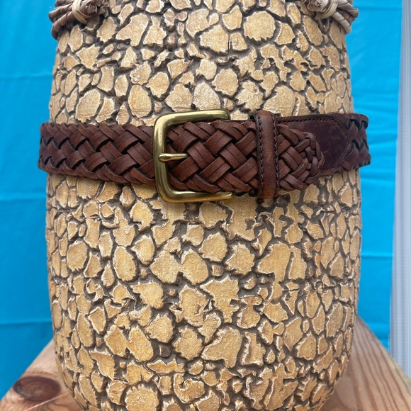 Belt Genuine Leather with Brass buckle - Picture 3 of 8